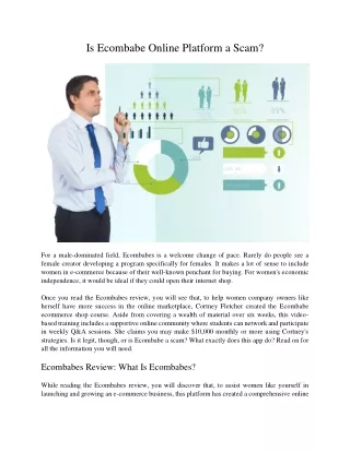 is ecombabe online platform a scam