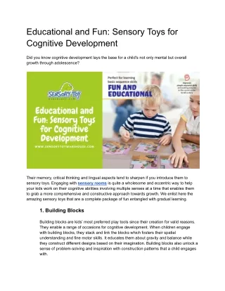 Educational and Fun_ 5 Sensory Toys for Cognitive Development