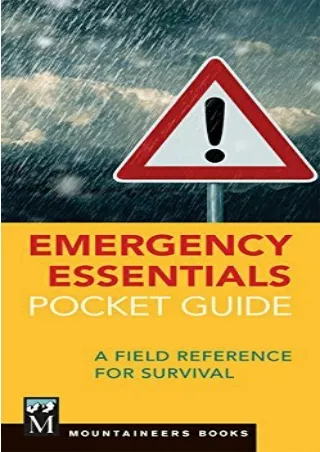 [PDF] READ Free Emergency Essentials Pocket Guide: A Field Reference for Surviva