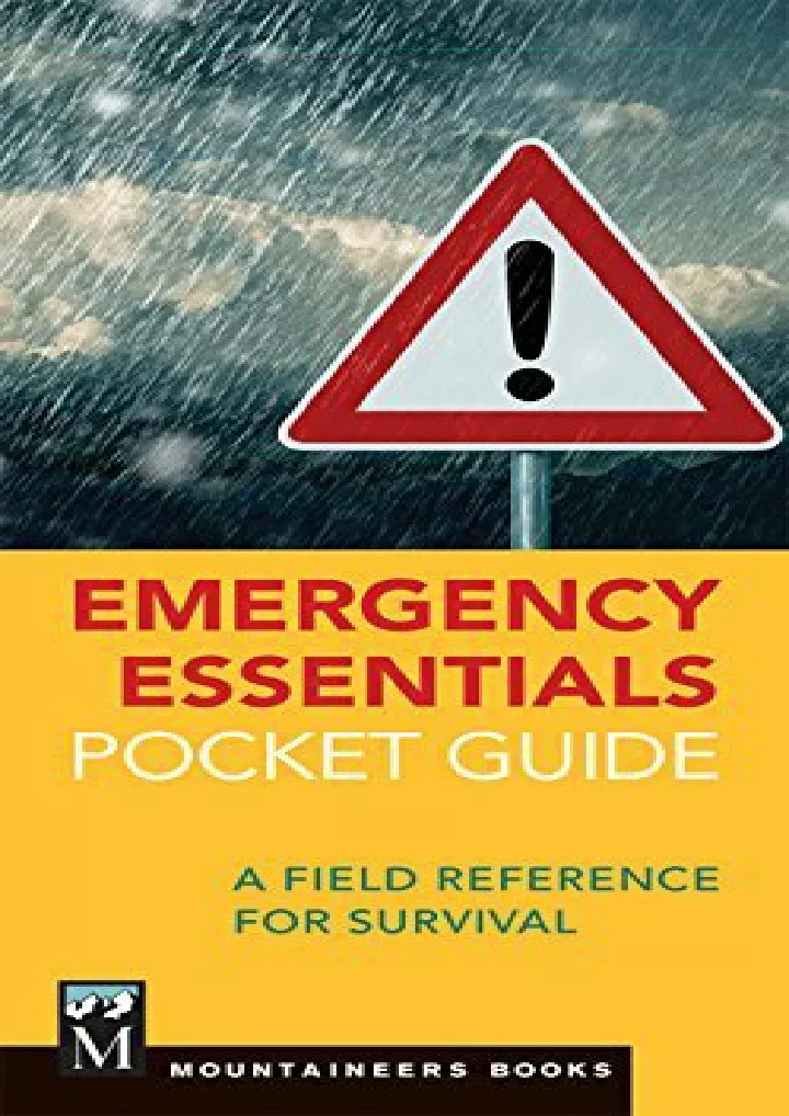 emergency essentials pocket guide a field