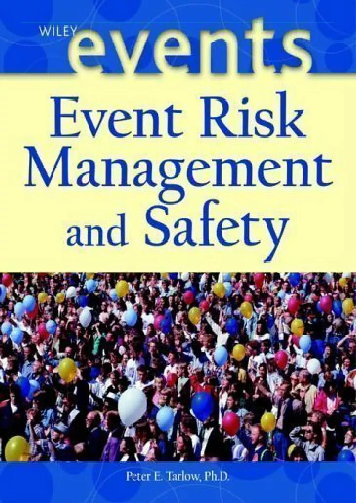 event risk management and safety wiley event