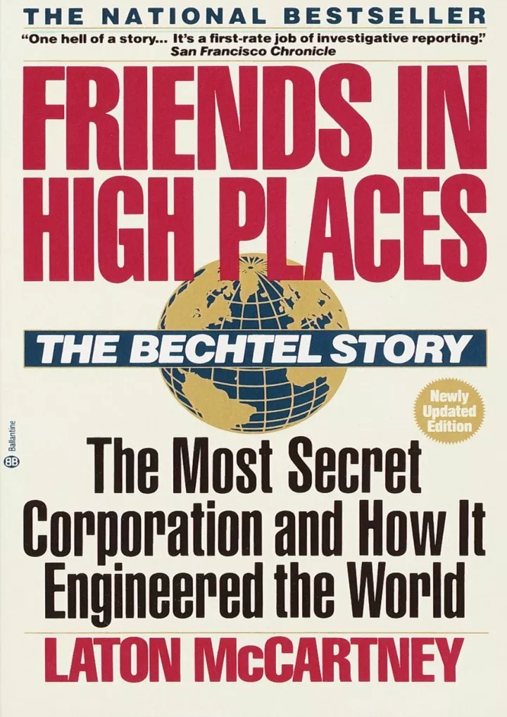 friends in high places the bechtel story the most