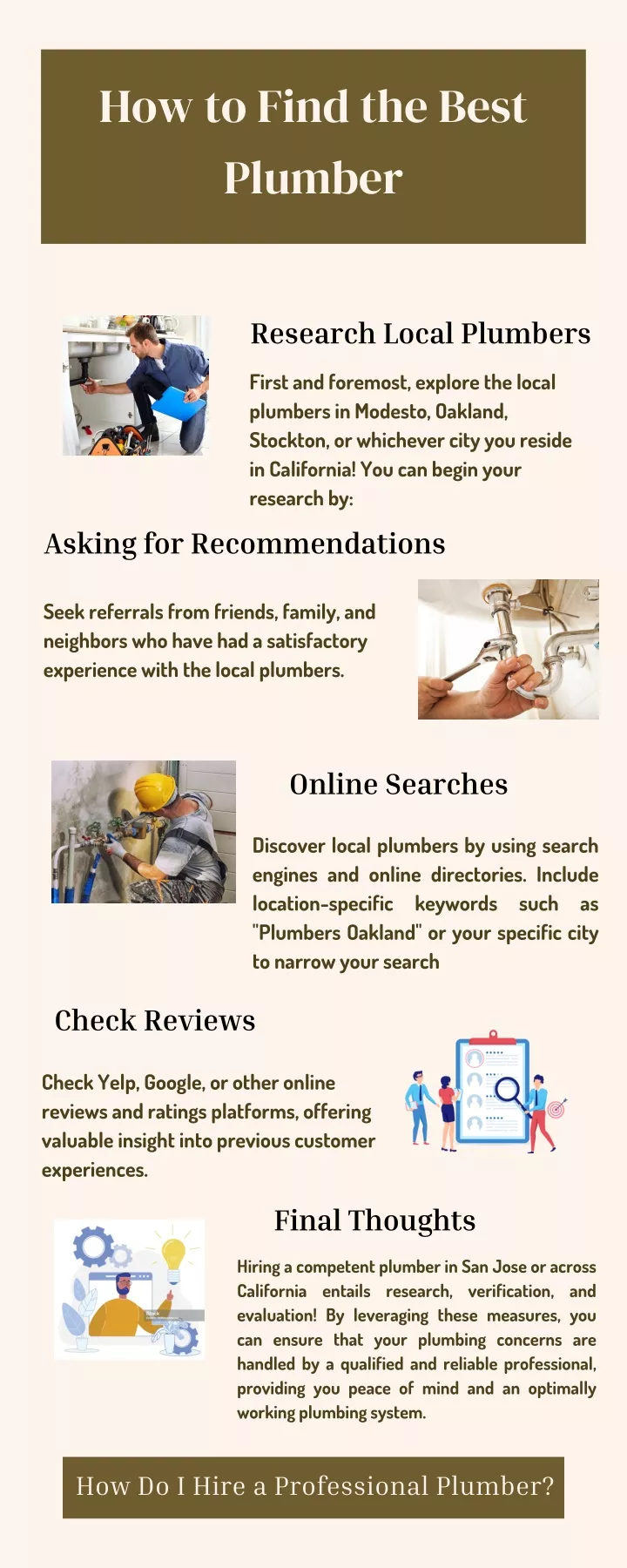 how to find the best plumber