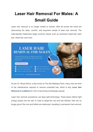 Laser Hair Removal For Males_ A Small Guide