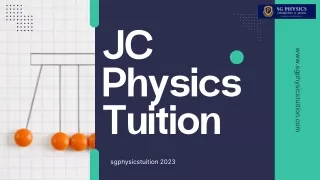 JC Physics Tuition