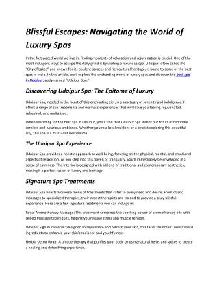 blissful escapes navigating the world of luxury