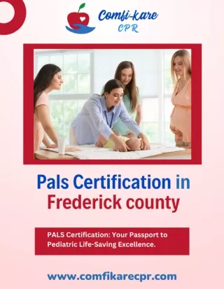 Best PALS Certification Program | Comfikare CPR