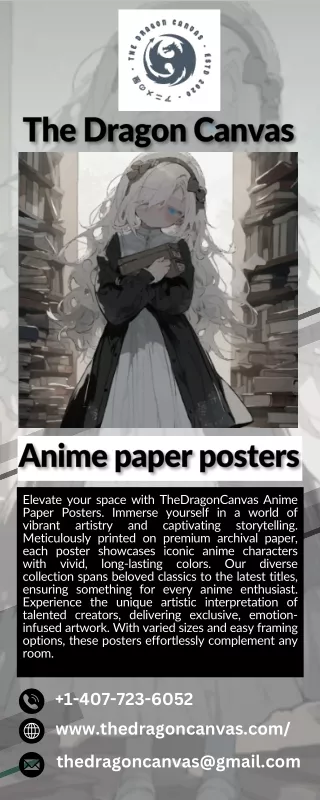 Anime paper posters