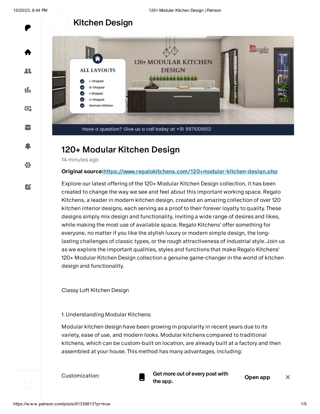 PPT - 120 Modular Kitchen Design PowerPoint Presentation, free download ...