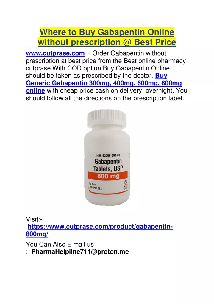 where to buy gabapentin online without