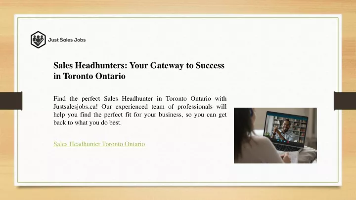 sales headhunters your gateway to success