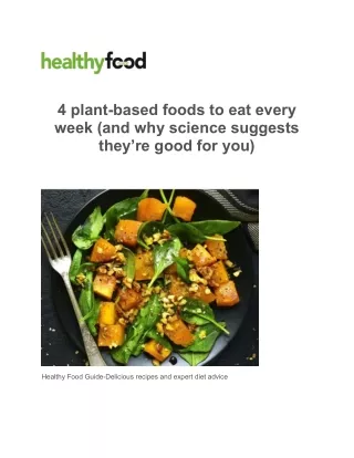 Healthy Food Advice