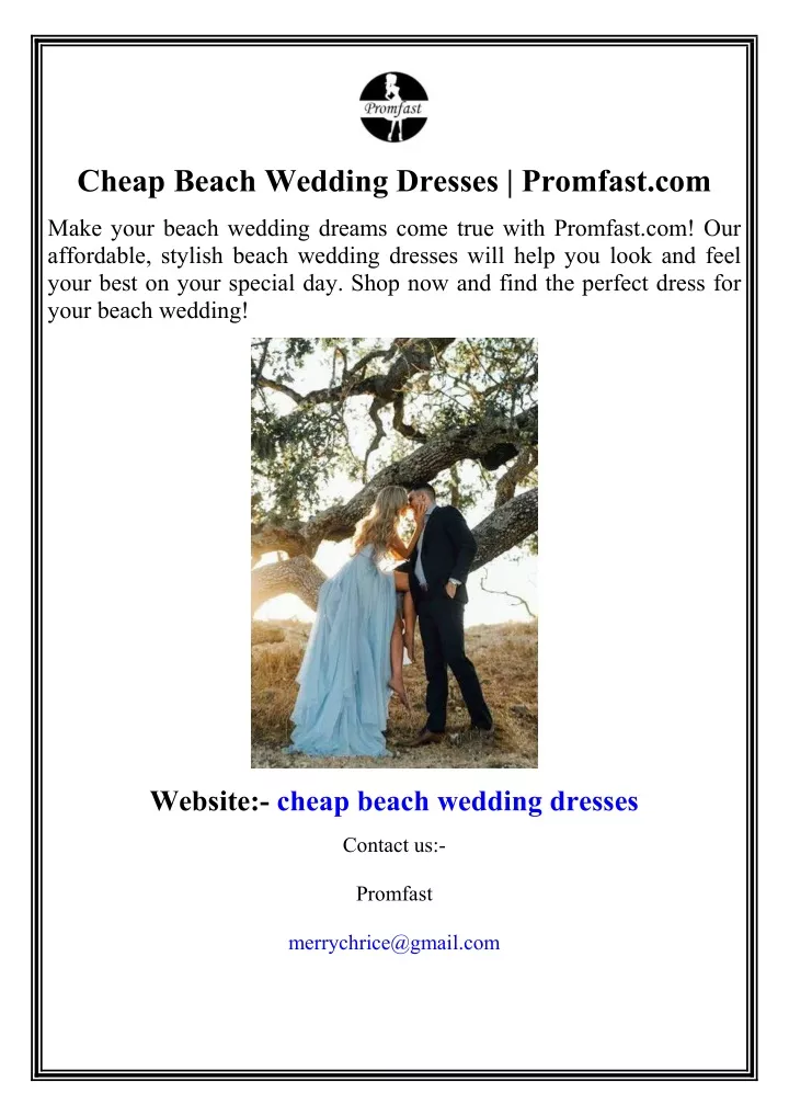 cheap beach wedding dresses promfast com