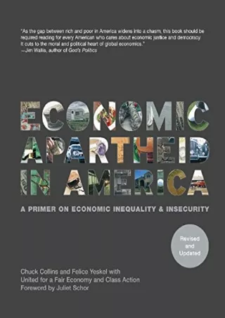 [READ DOWNLOAD] Economic Apartheid In America: A Primer On Economic Inequality & Insecurity