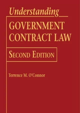 Download Book [PDF] Understanding Government Contract Law