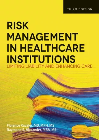PDF_ Risk Management in Health Care Institutions: Limiting Liability and Enhancing