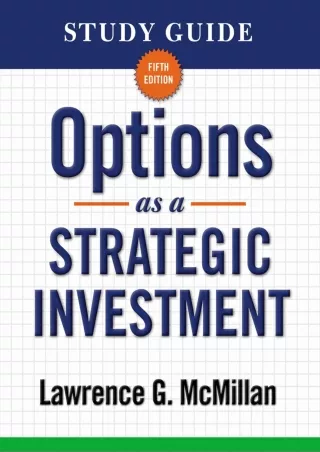 $PDF$/READ/DOWNLOAD Study Guide for Options as a Strategic Investment 5th Edition