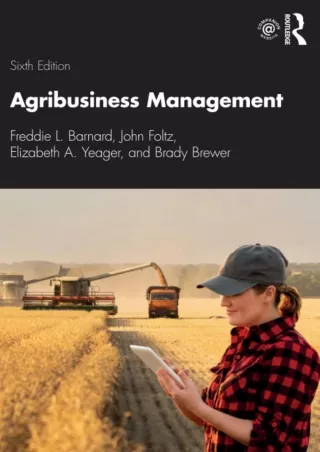 [READ DOWNLOAD] Agribusiness Management