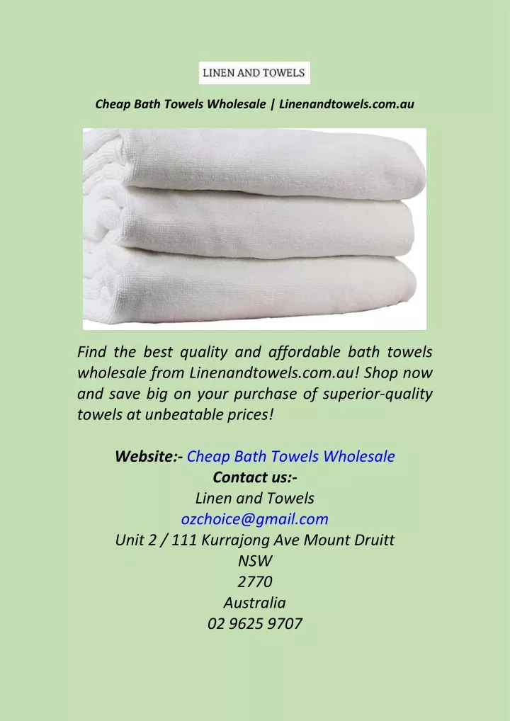 https://cdn7.slideserve.com/12597055/cheap-bath-towels-wholesale-linenandtowels-com-au-n.jpg