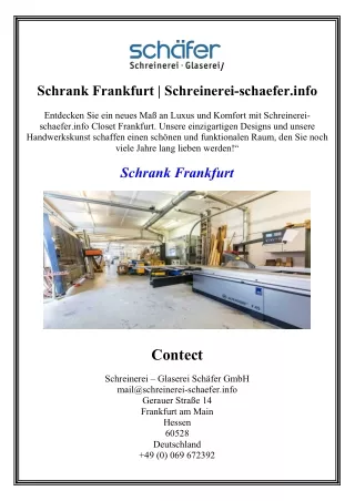 Schrank Frankfurt  Schreinerei-schaefer.info