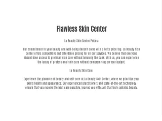 flawless skin center