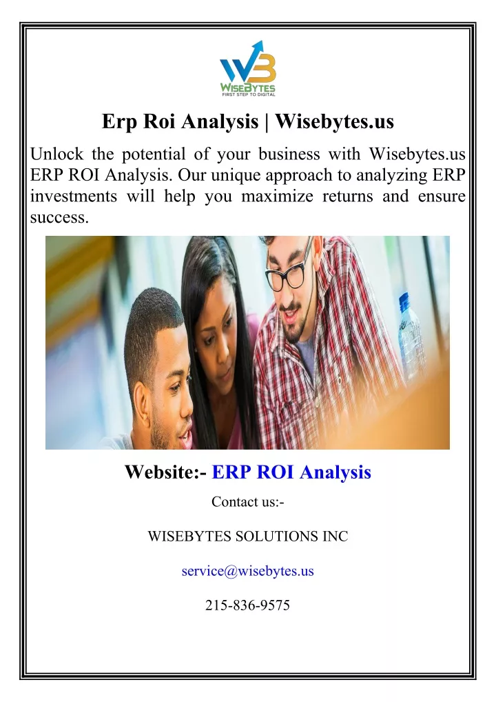 erp roi analysis wisebytes us