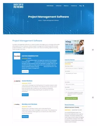 Online Project Management Software Reviews From Users, For Users