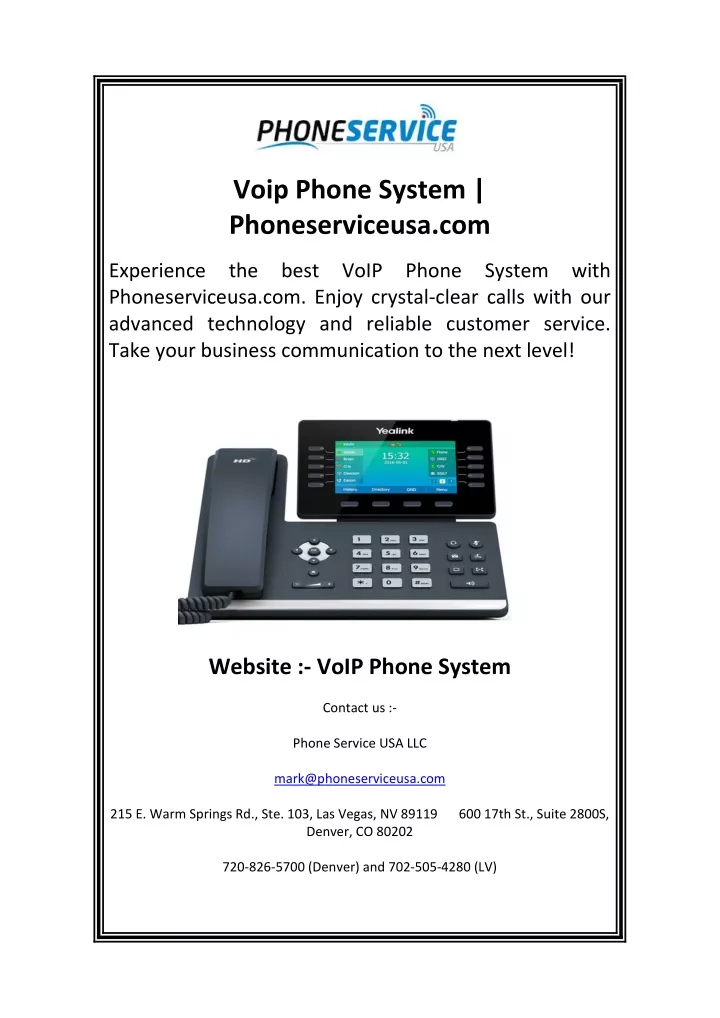 voip phone system phoneserviceusa com