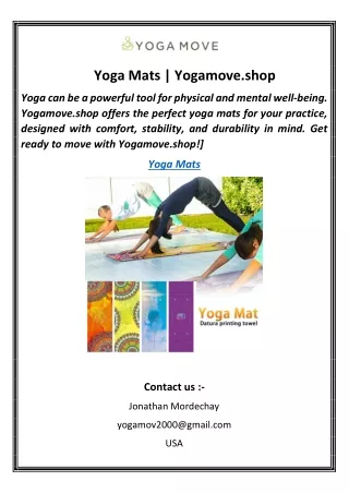 Yoga Mats | Yogamove.shop