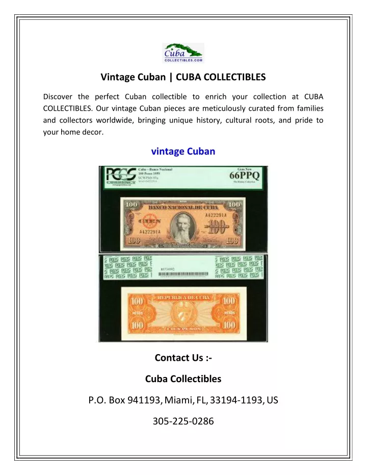 vintage cuban cuba collectibles