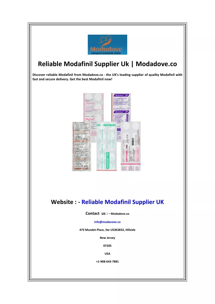 reliable modafinil supplier uk modadove co