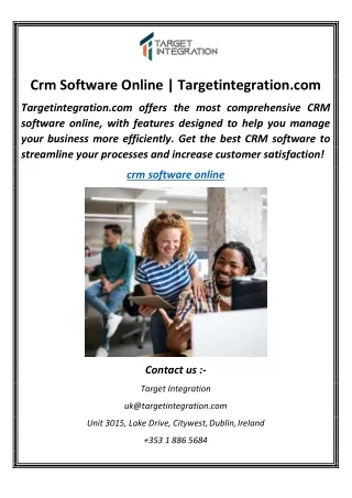 Crm Software Online