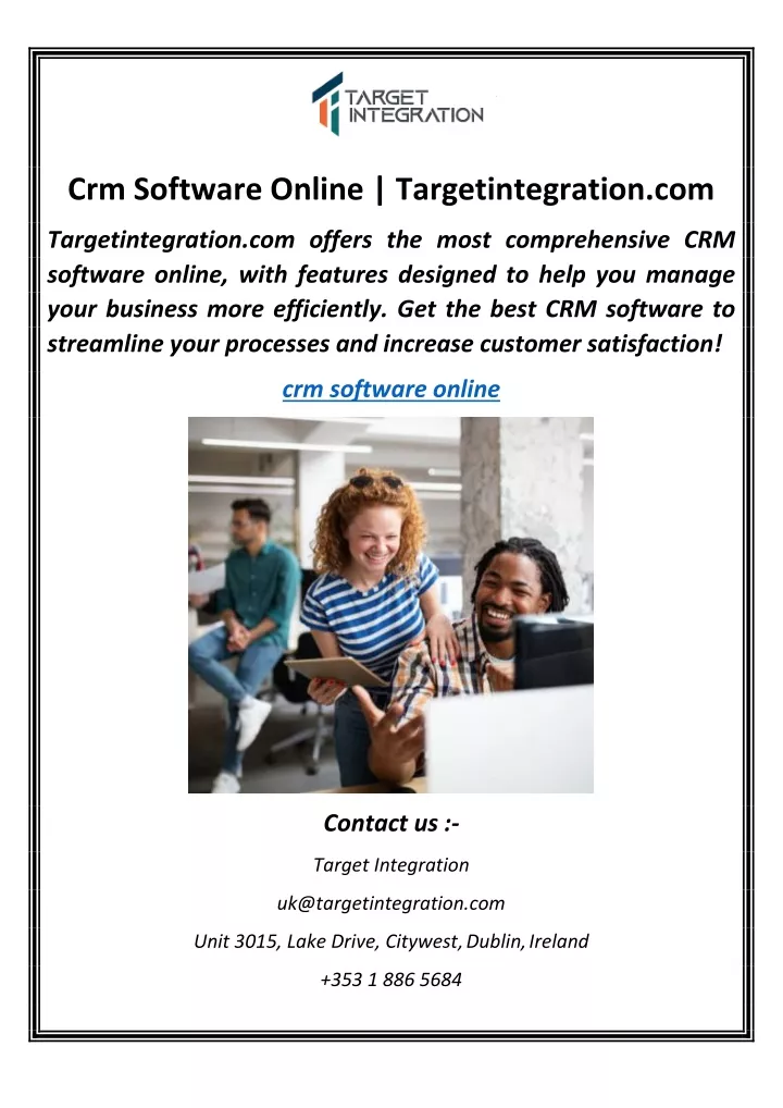 crm software online targetintegration com