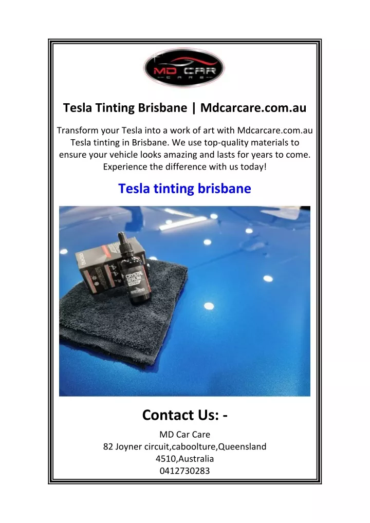 tesla tinting brisbane mdcarcare com au