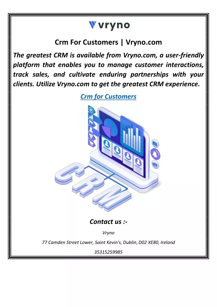 crm for customers vryno com