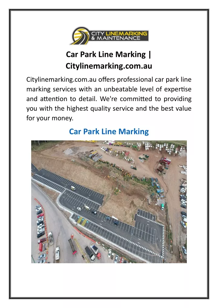 car park line marking citylinemarking com au