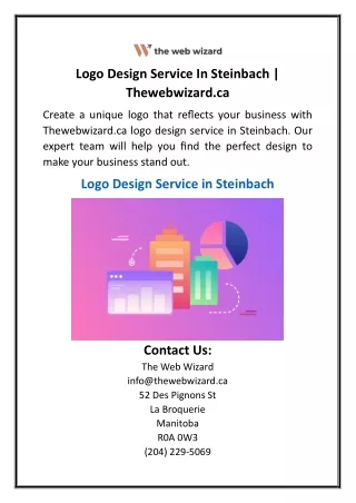 Logo Design Service In Steinbach  Thewebwizard.ca