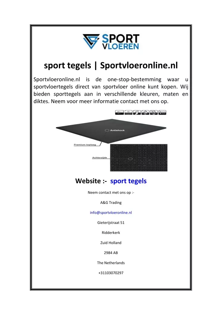 sport tegels sportvloeronline nl