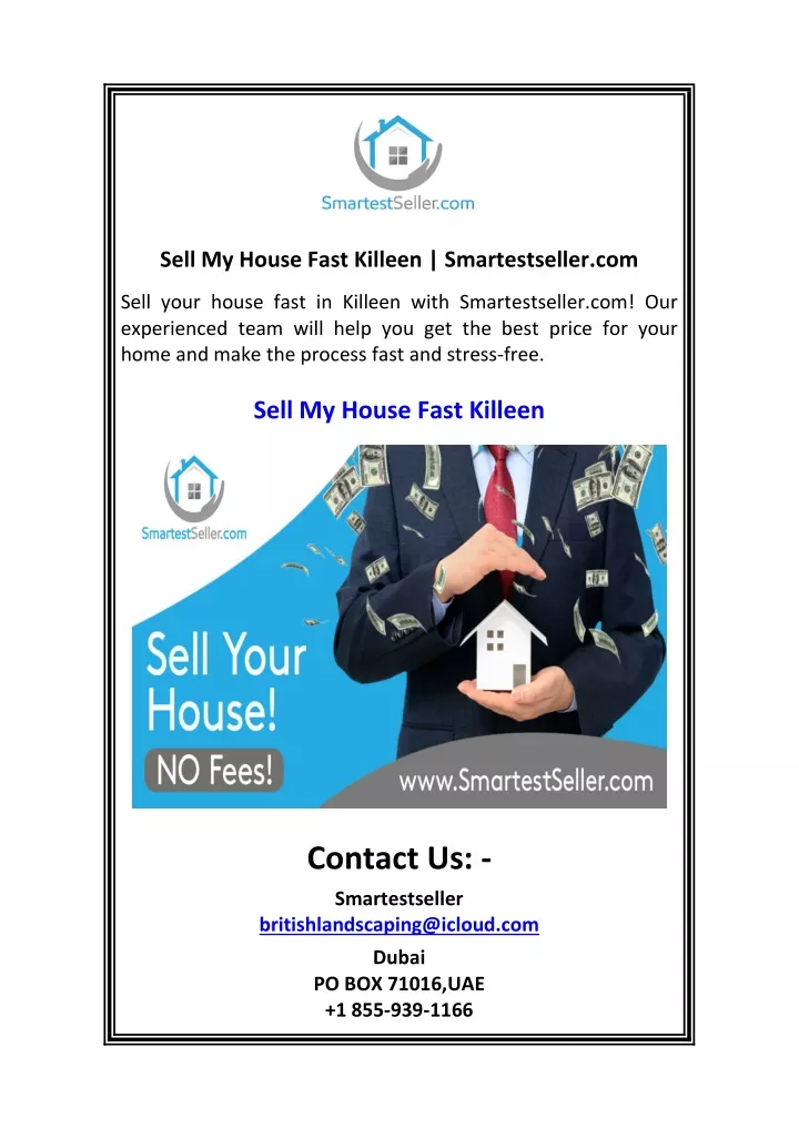 sell my house fast killeen smartestseller com