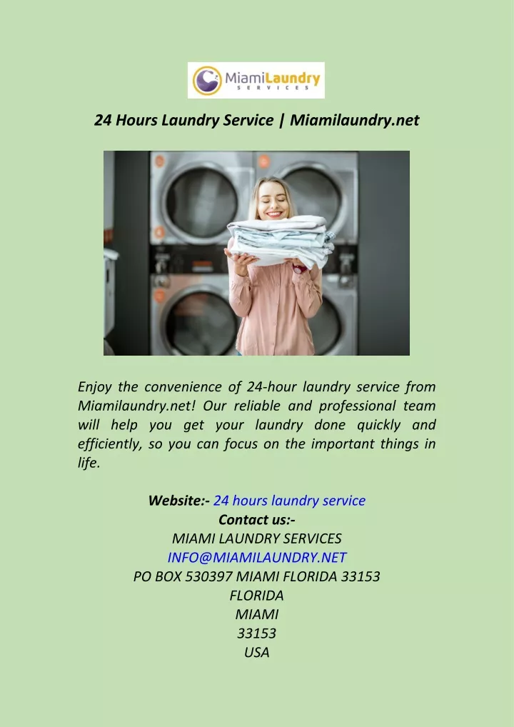 24 hours laundry service miamilaundry net