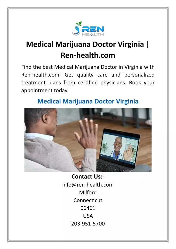 medical marijuana doctor virginia ren health com