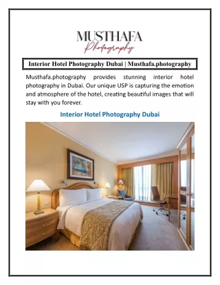 Interior Hotel Photography Dubai  Musthafa.photography