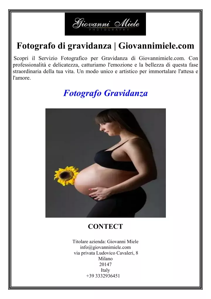 fotografo di gravidanza giovannimiele com