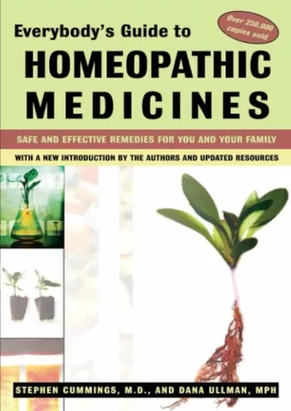 Download Book [PDF] Everybody's Guide to Homeopathic Medicines