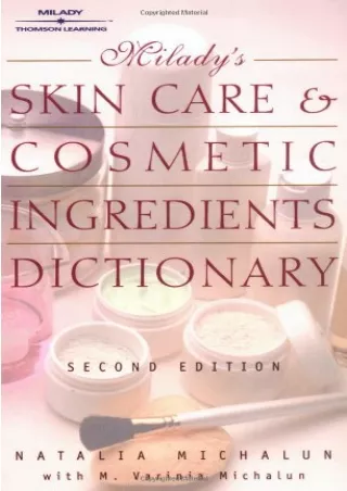 Read ebook [PDF] Milady's Skin Care and Cosmetic Ingredients Dictionary