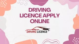 DRIVING LICENCE APPLY ONLINE