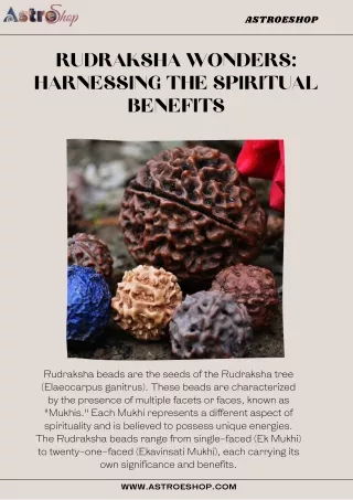 Rudraksha Wonders Harnessing the Spiritual Benefits