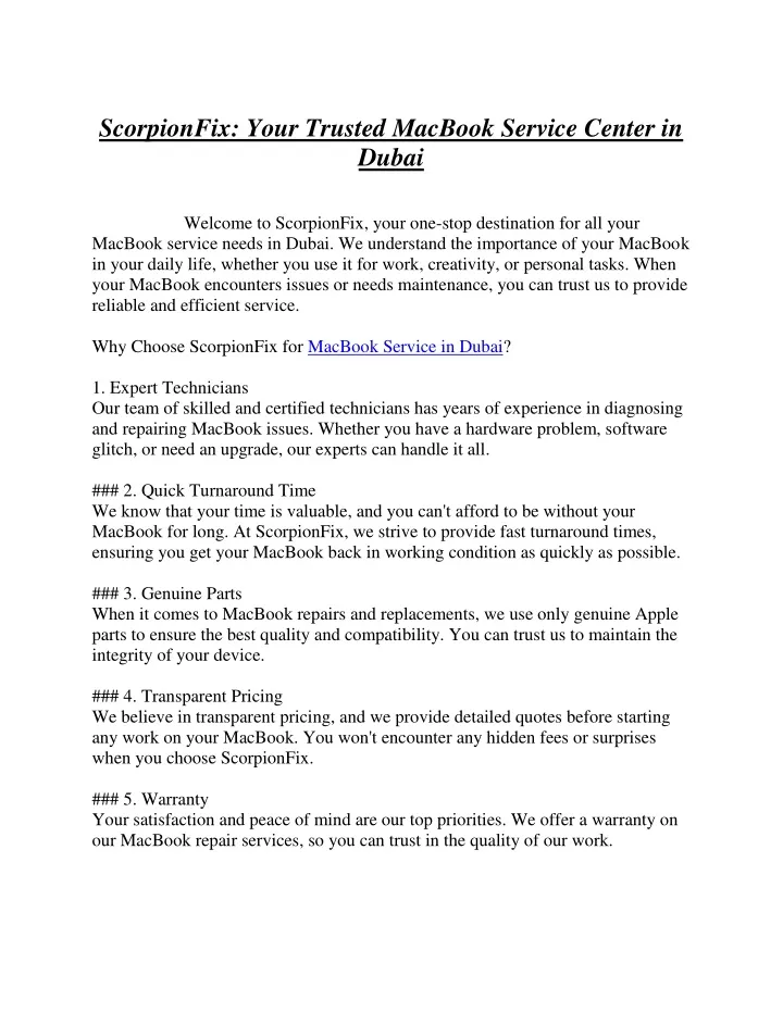 scorpionfix your trusted macbook service center