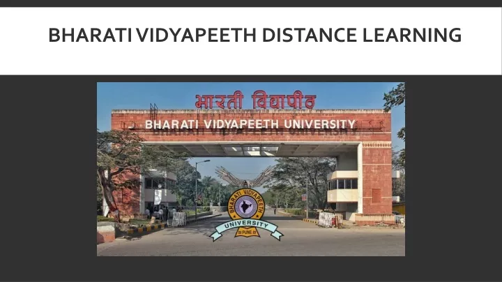 bharati vidyapeeth distance learning