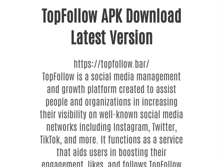 topfollow apk download latest version